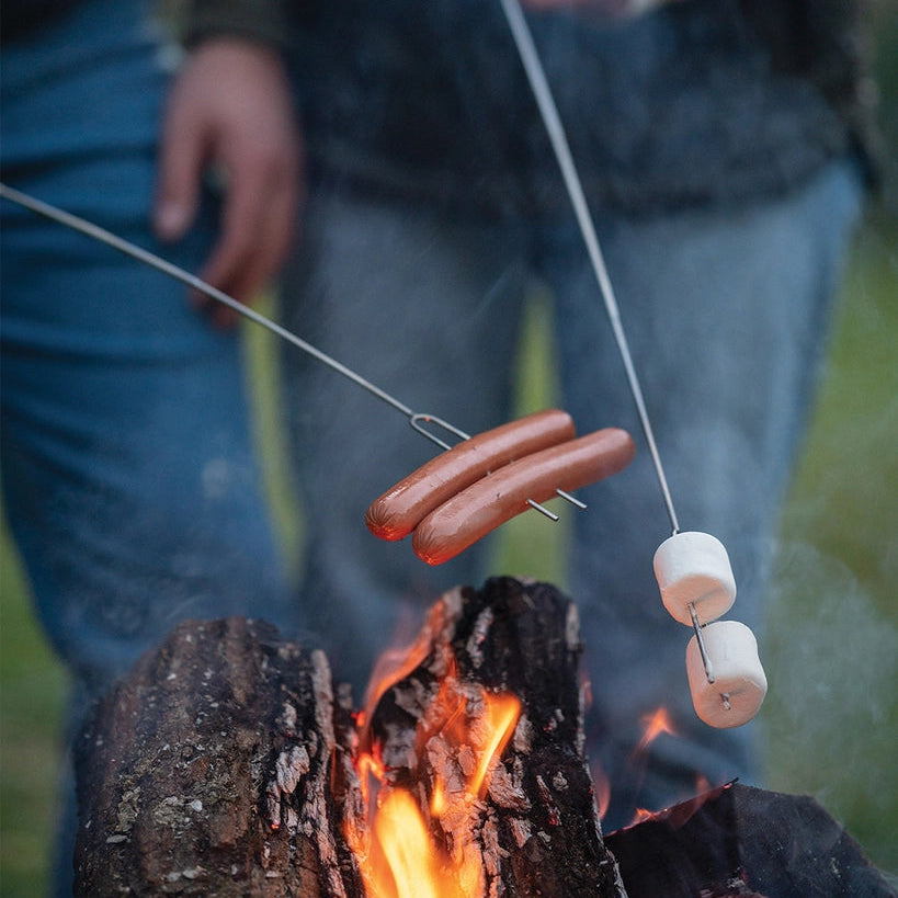Set 2 pics à S'Mores et saucisses