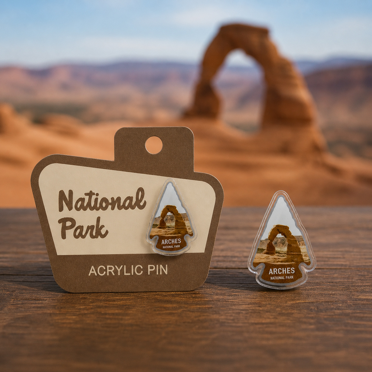 Pin's en acrylique Collection "Parc National" (Modèle au choix)