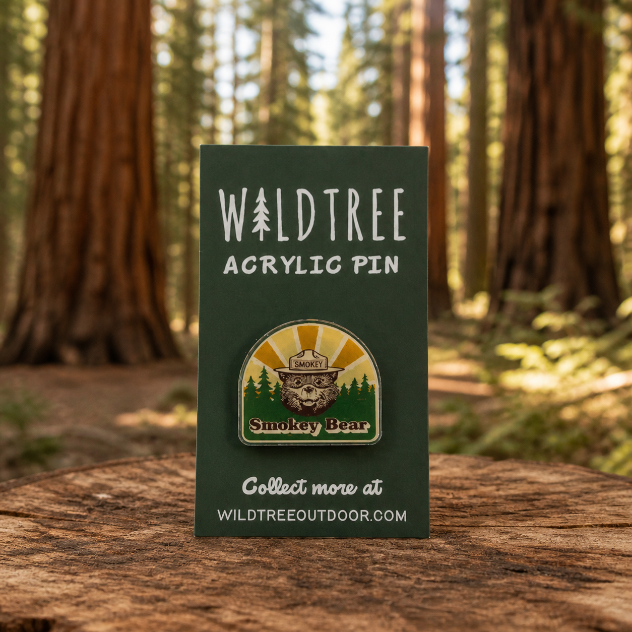 Pin's en acrylique Collection "Smokey Bear"