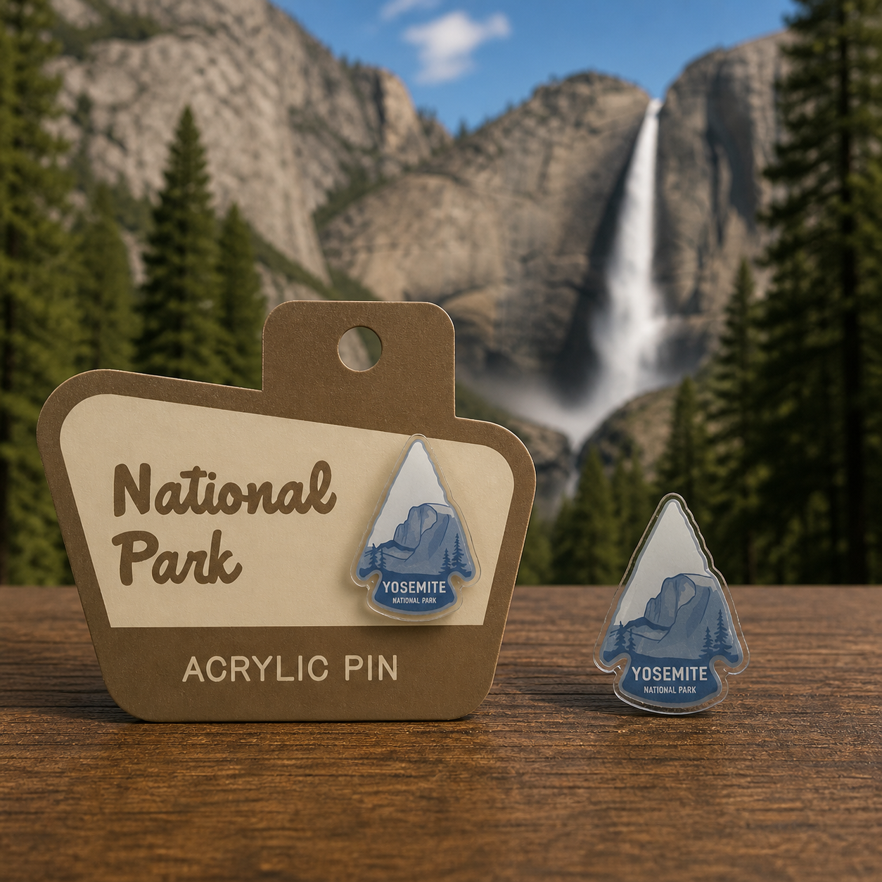 Pin's en acrylique Collection "Parc National" (Modèle au choix)