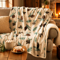 Plaid Sherpa Pines Cones