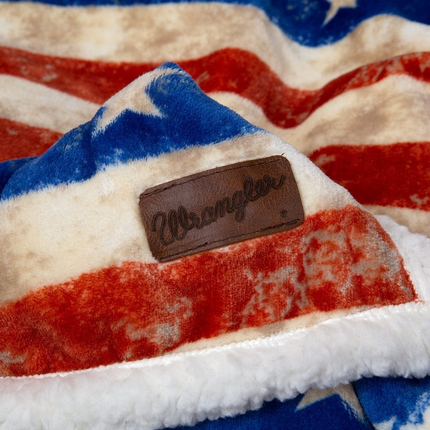 Plaid Sherpa drapeau Américain