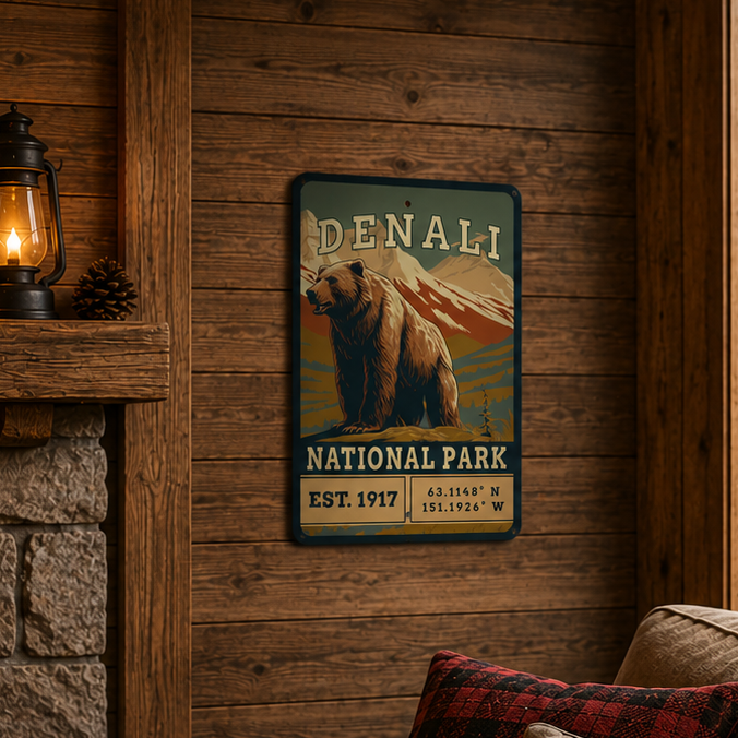 Plaque métallique Denali