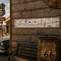Plaque métal Route 66