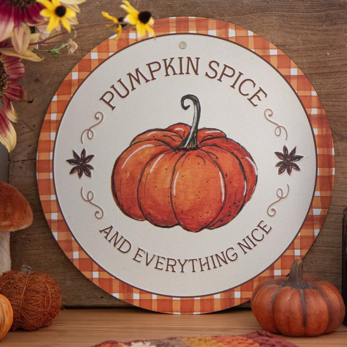 Plaque métal "Pumpkin Spice" - Carofromwoodland