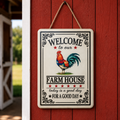 Panneau métal "Welcome"