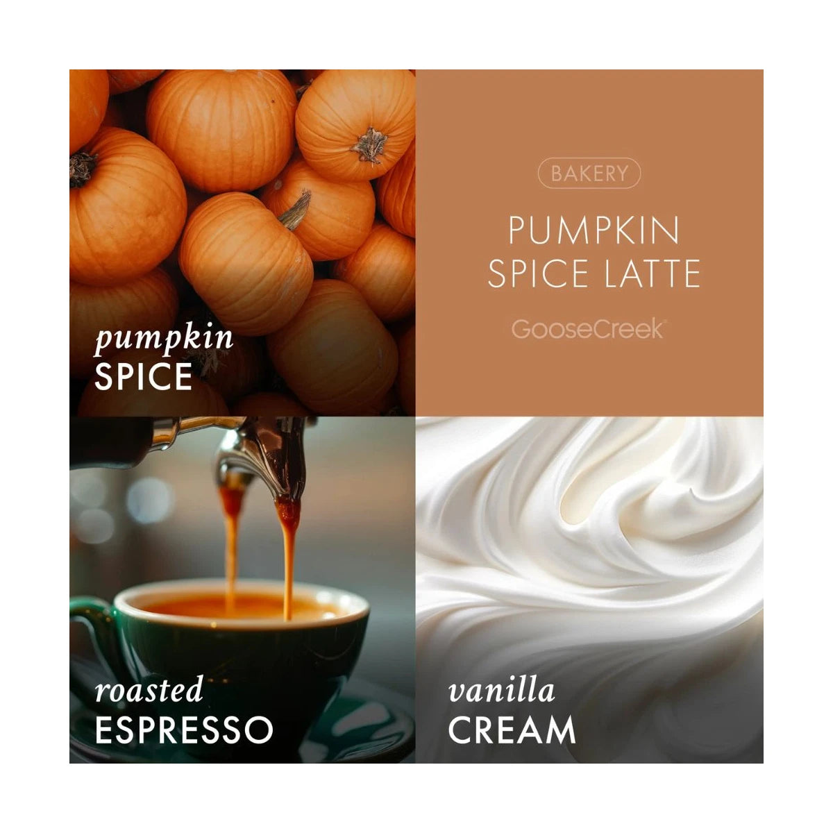 Bougie 3 mèches Goose Creek "Pumpkin Spice Latte"