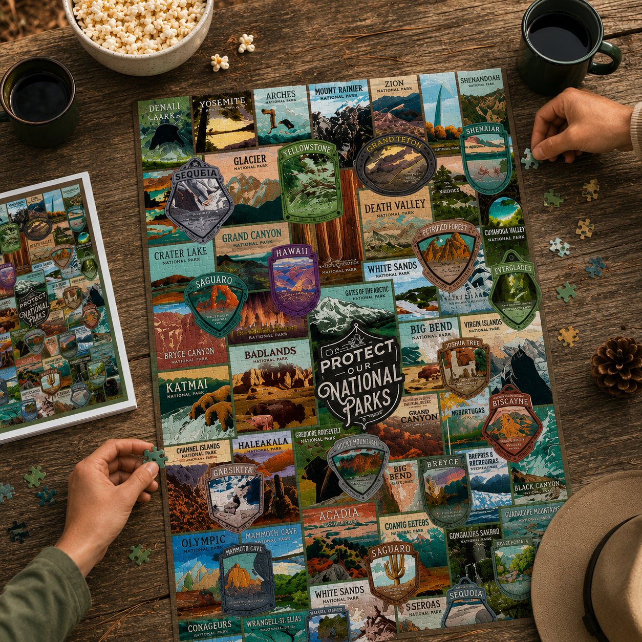 Puzzle 1000 pièces Parc Nationaux américains