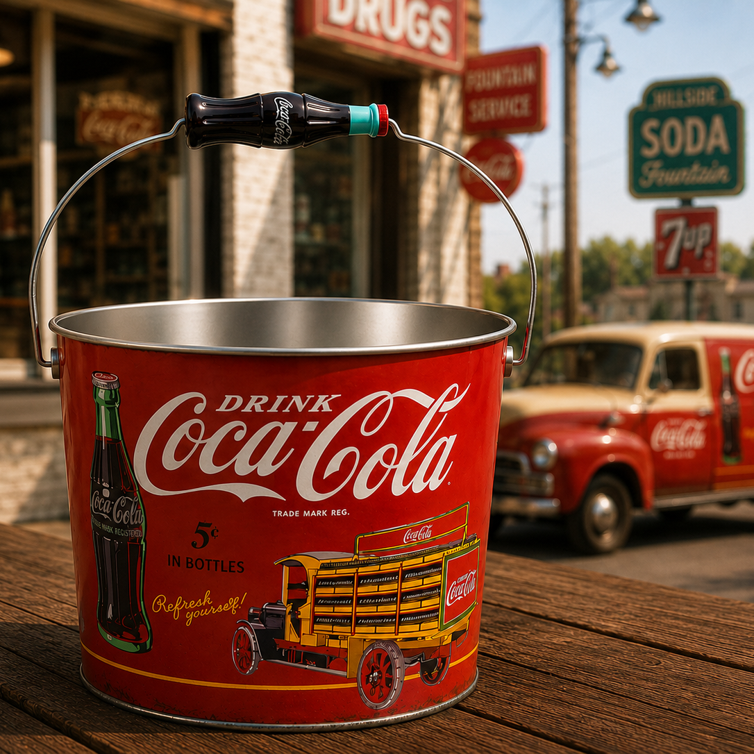 Seau à boissons bouteille Collection "Coca Cola"