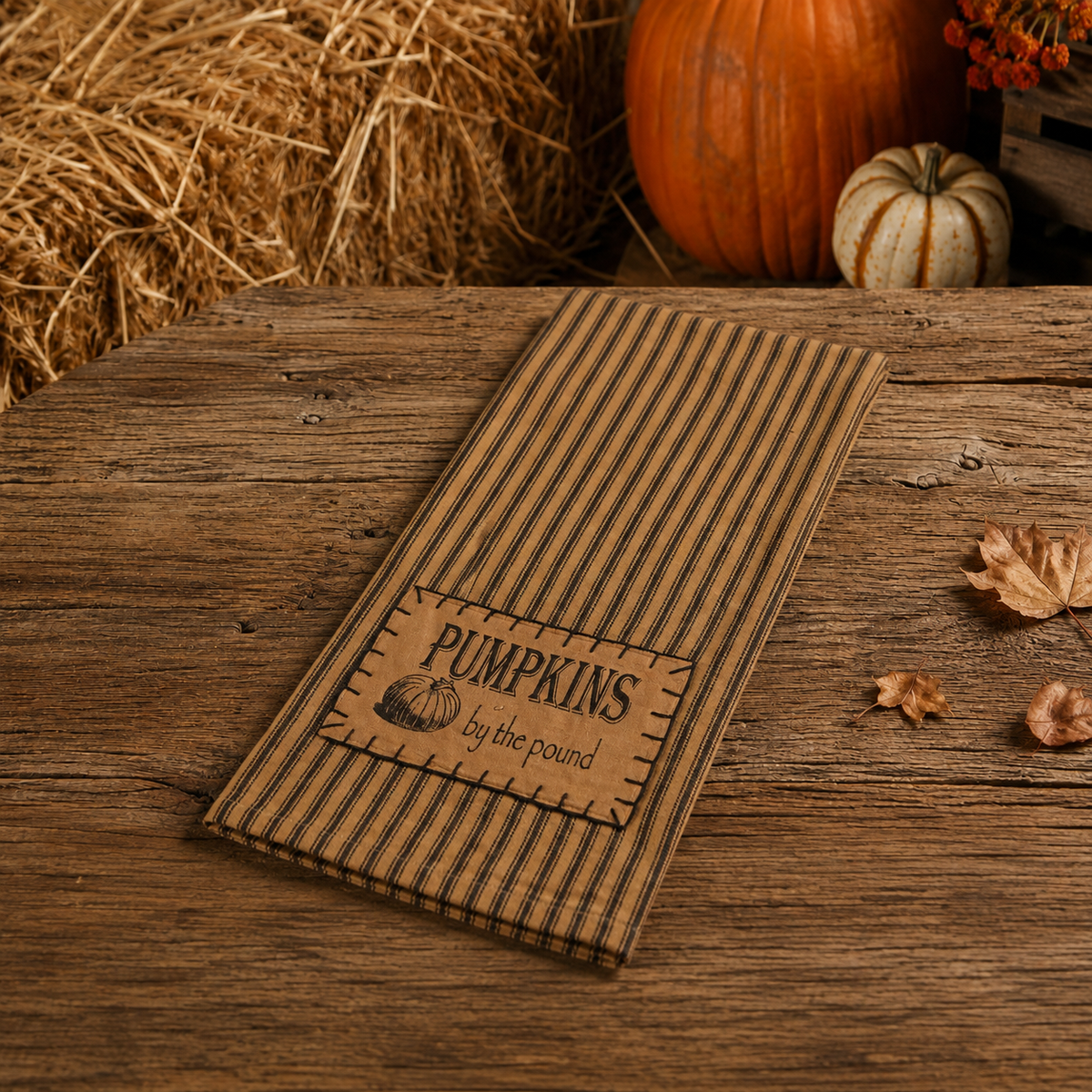 Torchon Motif rayé / Pumpkins By the pound