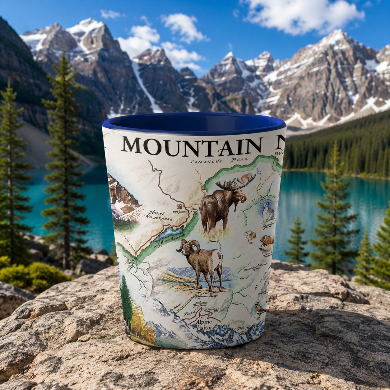verre à shot Rocky Mountains