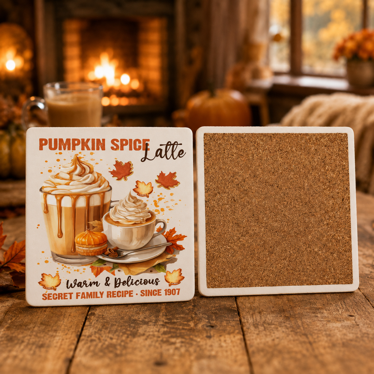 Sous verre "Pumpkin Spice Latte"