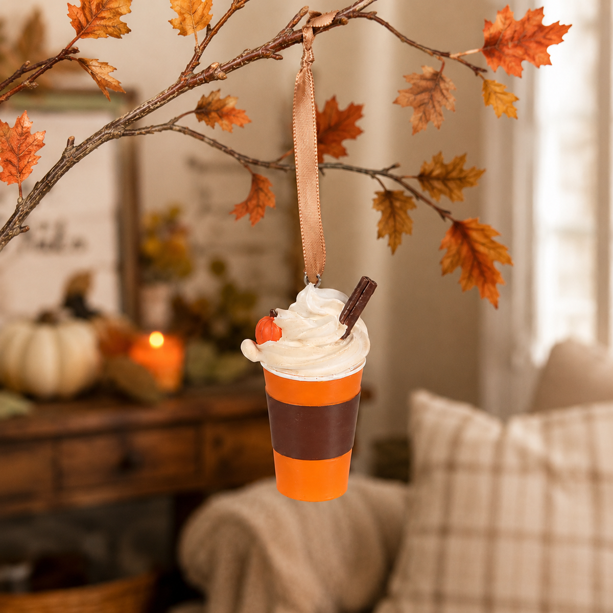 Déco à suspendre "Pumpkin Spice Latte"