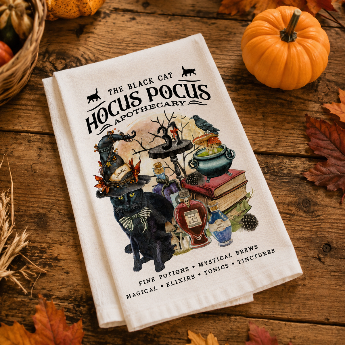 Torchon "Hocus Pocus Apothecary"