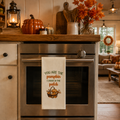 Torchon brodé "You are the Pumpkin"