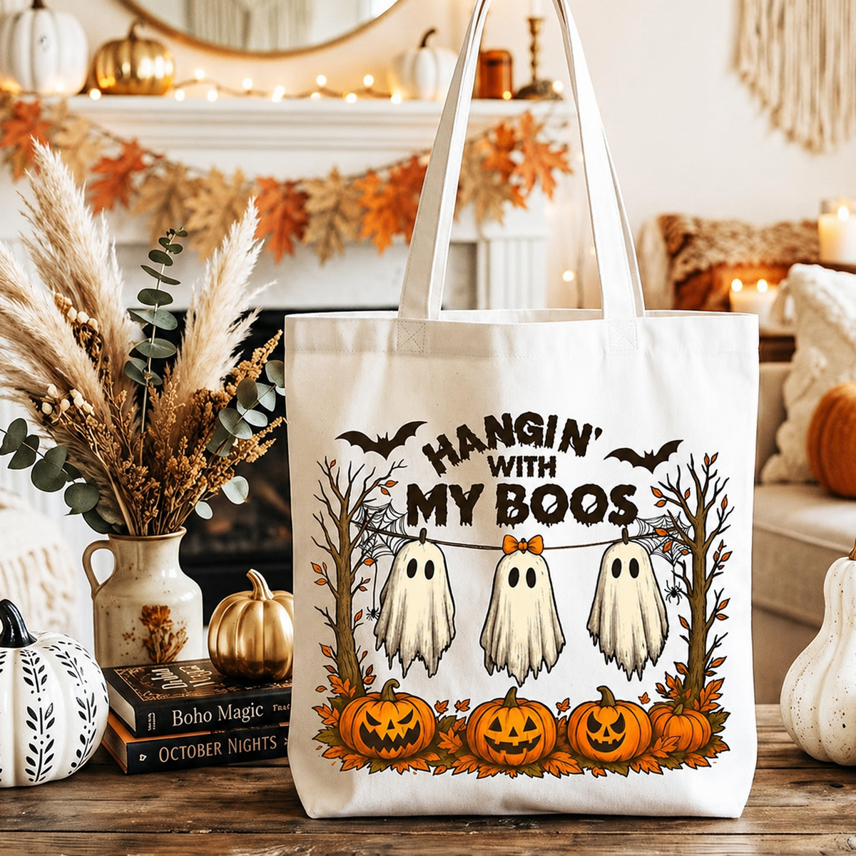 Tote bag "Hangin With My Boos"
