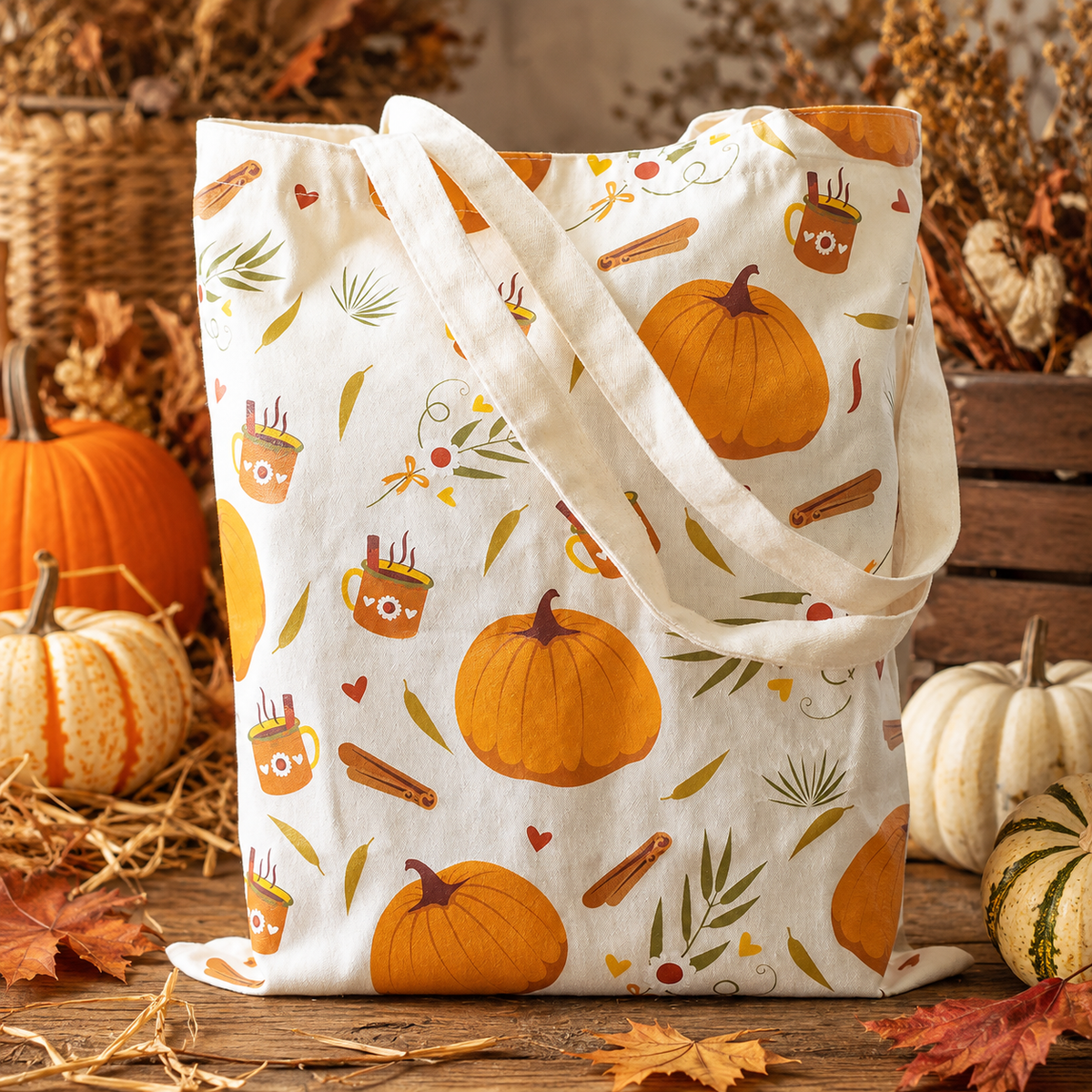 Tote Bag "Autumn & Pumpkin"