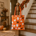 Tote bag "Fantômes" orange
