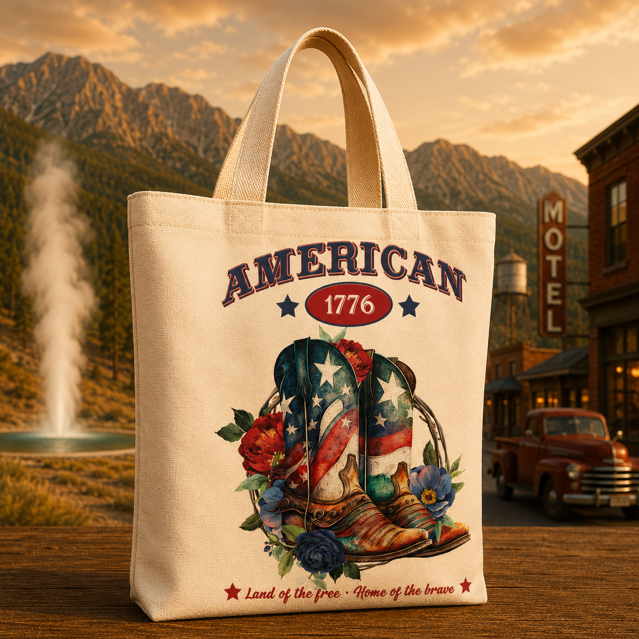Tote bag Collection "America" (Modèle au choix)