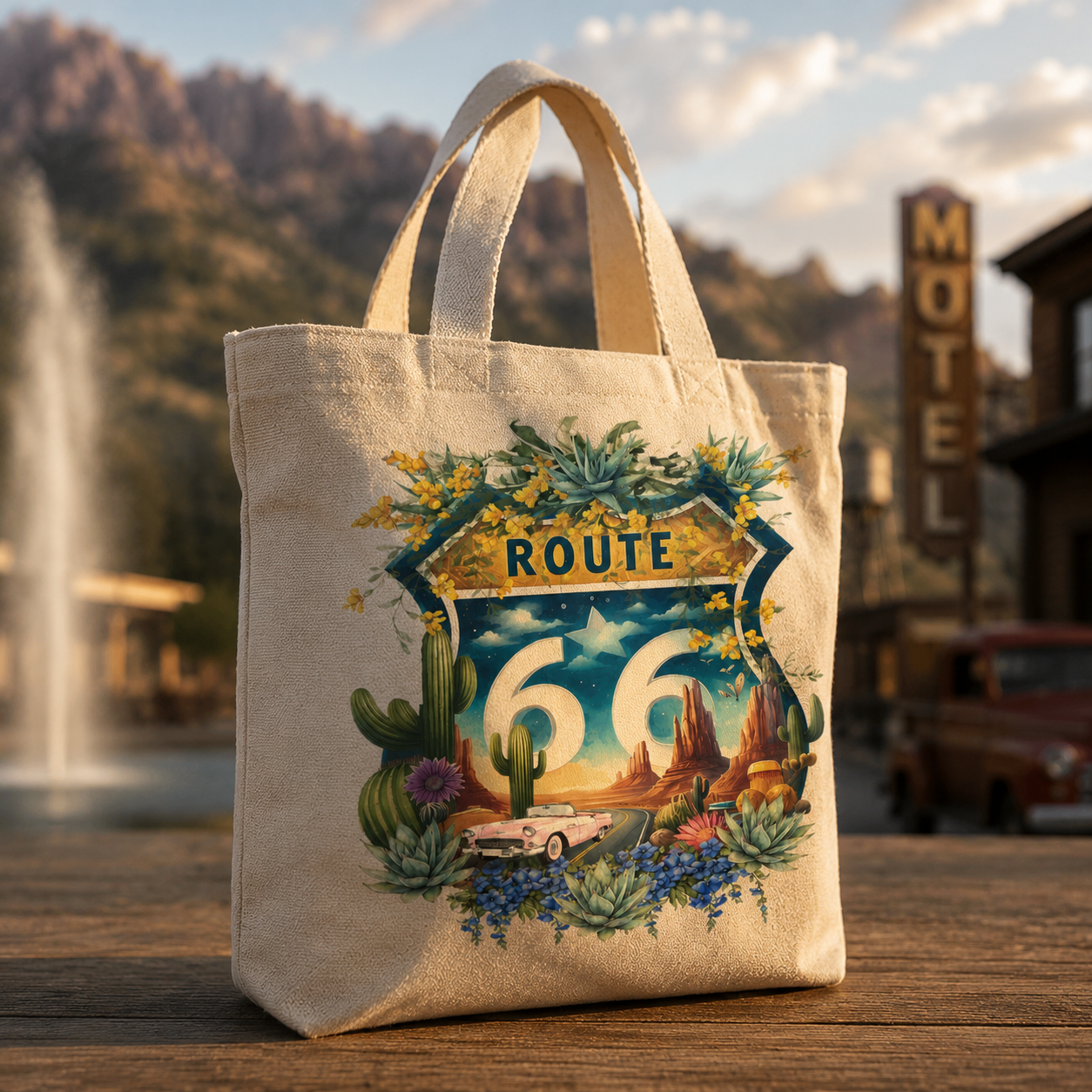 Tote bag Collection "Route 66" (Modèle au choix)