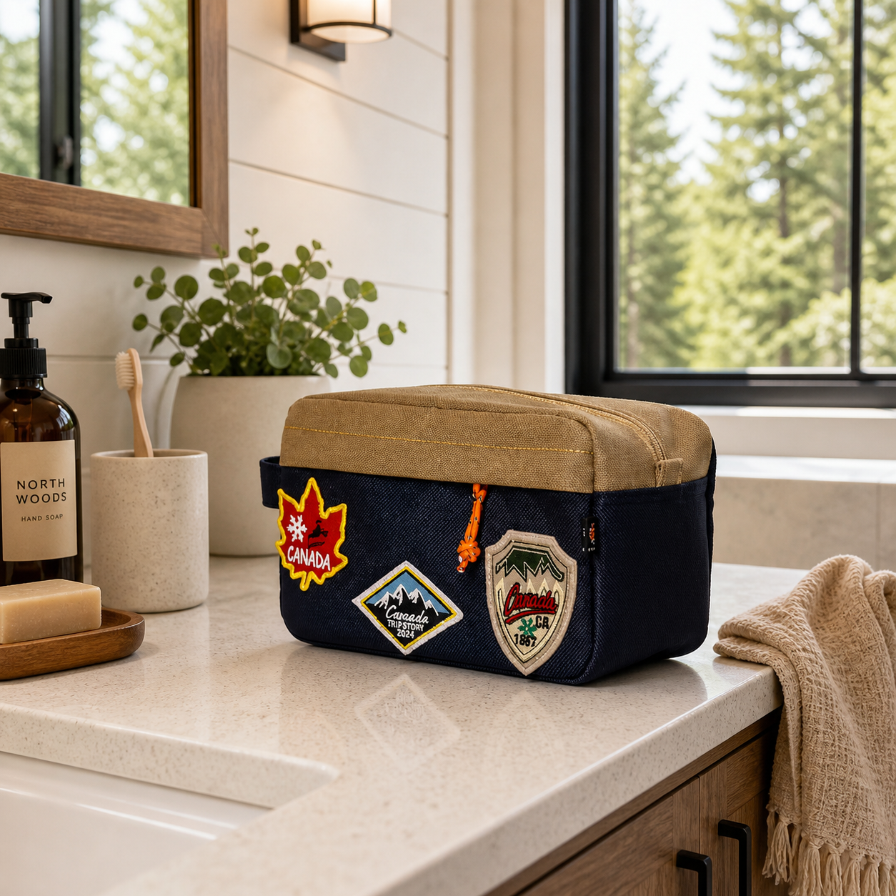 Trousse de toilettes Canada bleu marine