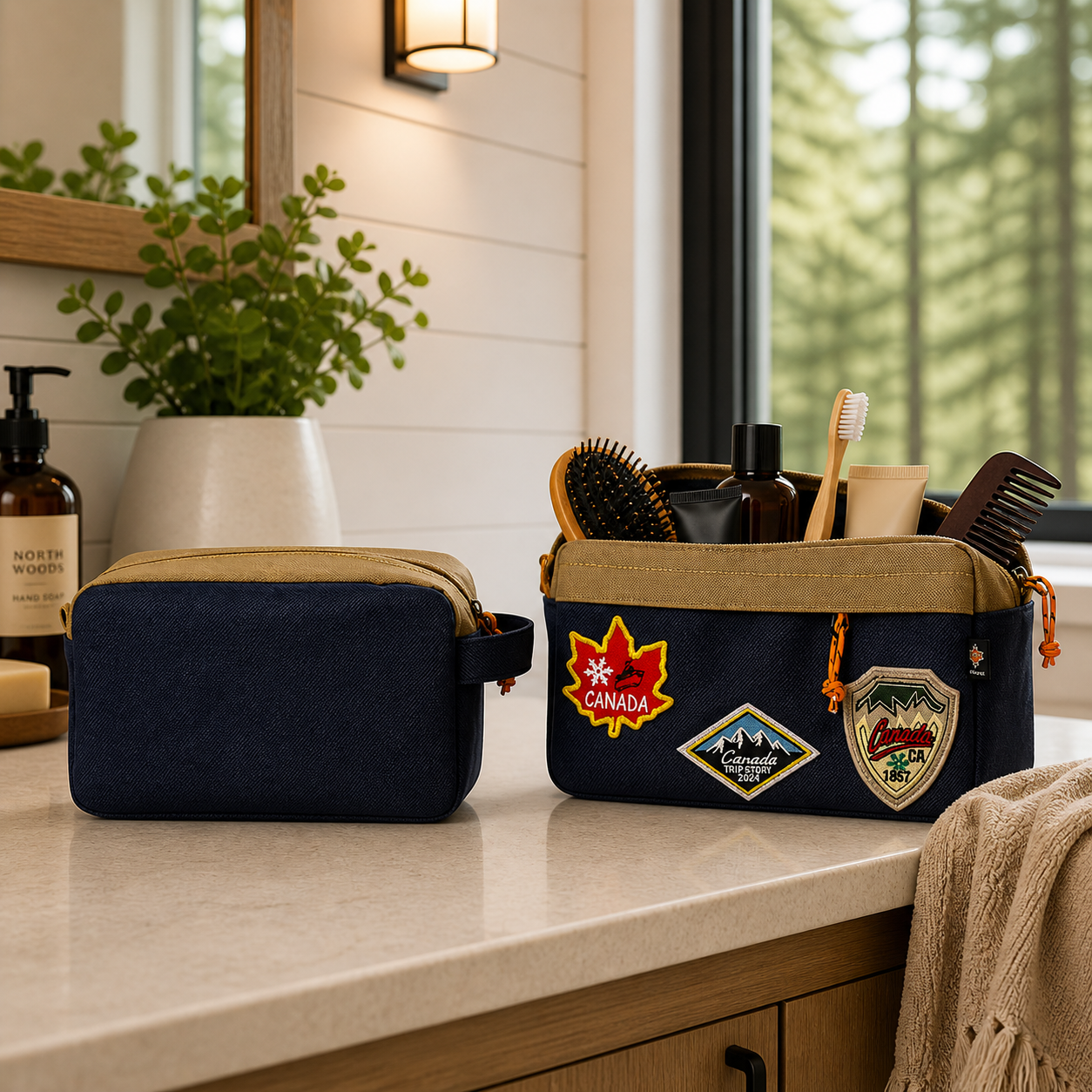 Trousse de toilettes Canada bleu marine